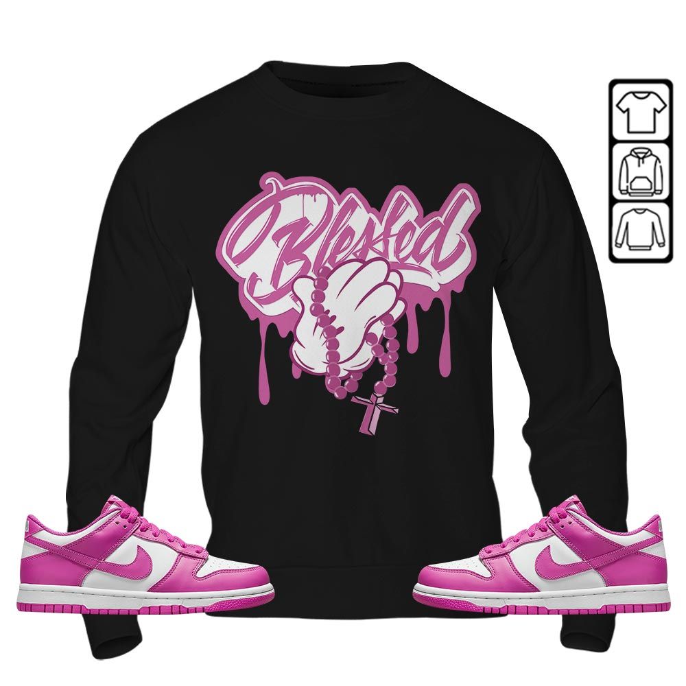Blessed Drip Sneaker Shirt Match GS Active Fuchsia, Dunk Low Active Fuchsia MKO T-Shirt Blessed Drip Sneaker Shirt Match GS Active Fuchsia, Dunk Low Active Fuchsia MKO T-Shirt