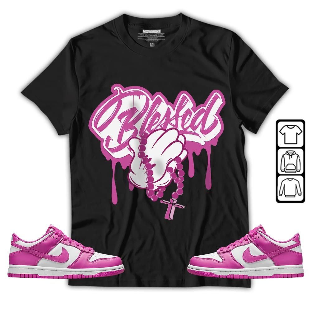 Blessed Drip Sneaker Shirt Match GS Active Fuchsia, Dunk Low Active Fuchsia MKO T-Shirt Blessed Drip Sneaker Shirt Match GS Active Fuchsia, Dunk Low Active Fuchsia MKO T-Shirt