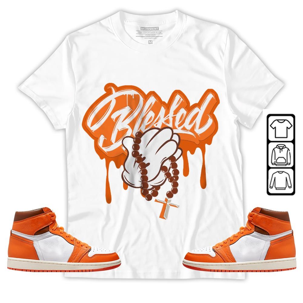 Blessed Drip Sneaker Shirt Match High OG Starfish 1s, Jordan 1 Retro High OG Starfish MKO T-Shirt Blessed Drip Sneaker Shirt Match High OG Starfish 1s, Jordan 1 Retro High OG Starfish MKO T-Shirt