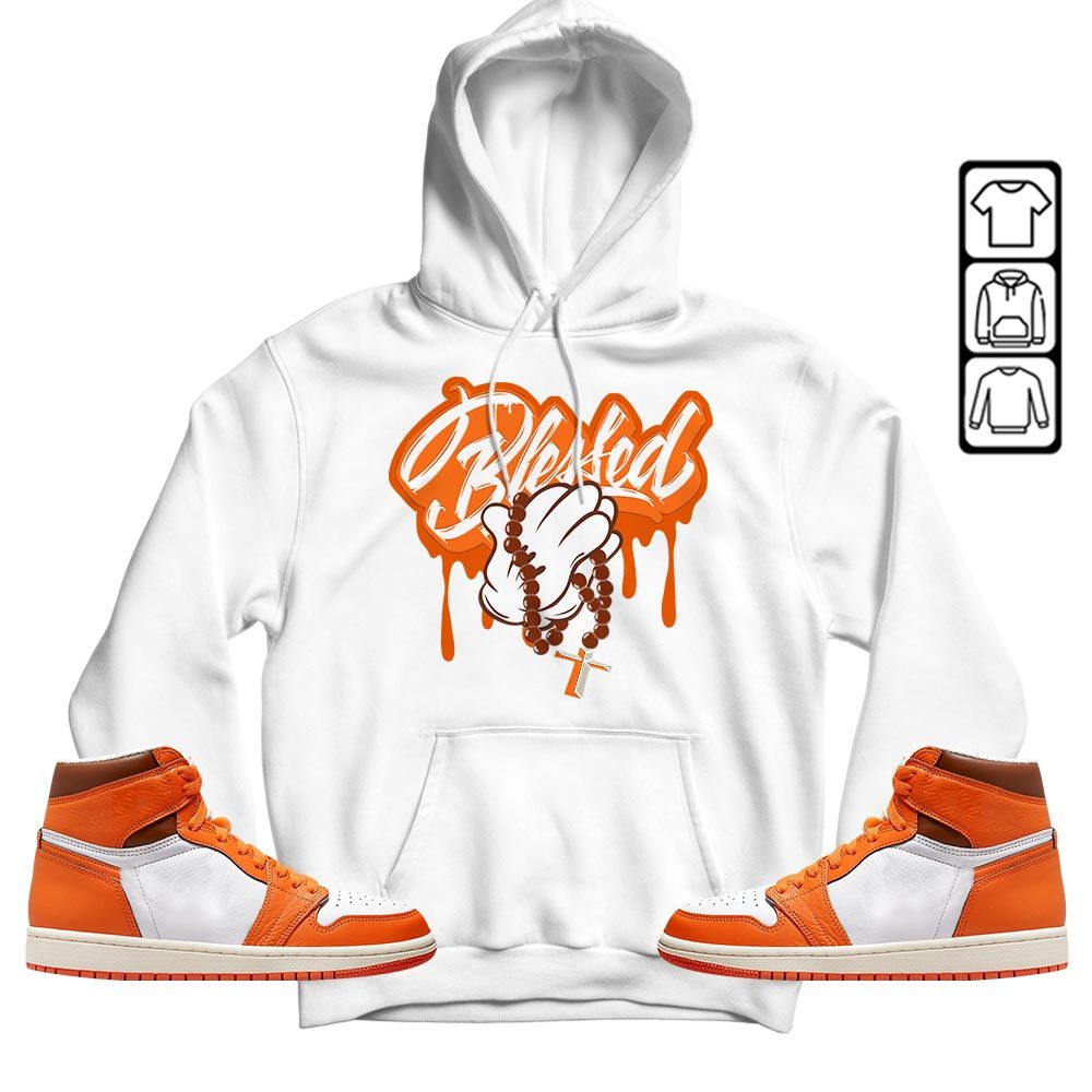 Blessed Drip Sneaker Shirt Match High OG Starfish 1s, Jordan 1 Retro High OG Starfish MKO T-Shirt