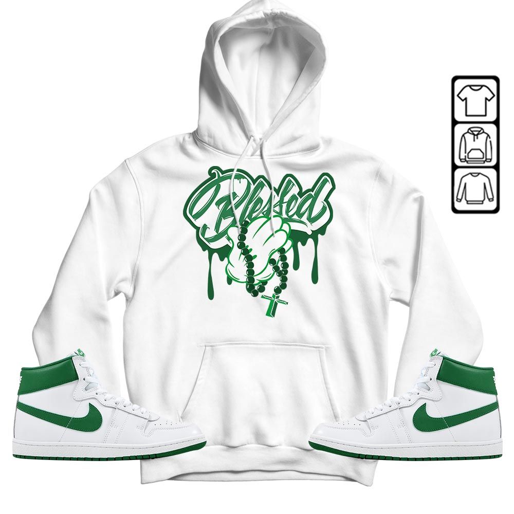 Blessed Drip Sneaker Shirt Match Low Infrared 6s, Air Ship SP Pine Green MKO T-Shirt