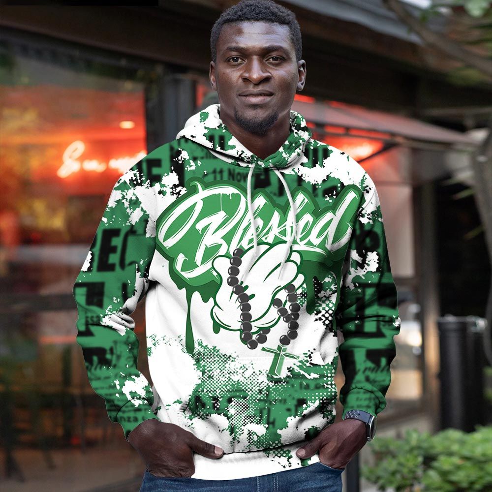 Blessed Drip Sneaker Shirt Match Lucky Green 1S, Jordan 1 Lucky Green Hoodie Sweatshirt Tee All Over Print MKO Shirt Blessed Drip Sneaker Shirt Match Lucky Green 1S, Jordan 1 Lucky Green Hoodie Sweatshirt Tee All Over Print MKO Shirt