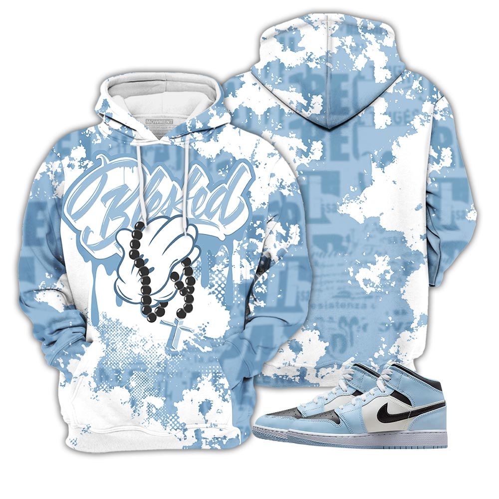 Blessed Drip Sneaker Shirt Match Mid Ice Blue 1S, Jordan 1 Mid Ice Blue Hoodie Sweatshirt Tee All Over Print MKO Shirt Blessed Drip Sneaker Shirt Match Mid Ice Blue 1S, Jordan 1 Mid Ice Blue Hoodie Sweatshirt Tee All Over Print MKO Shirt