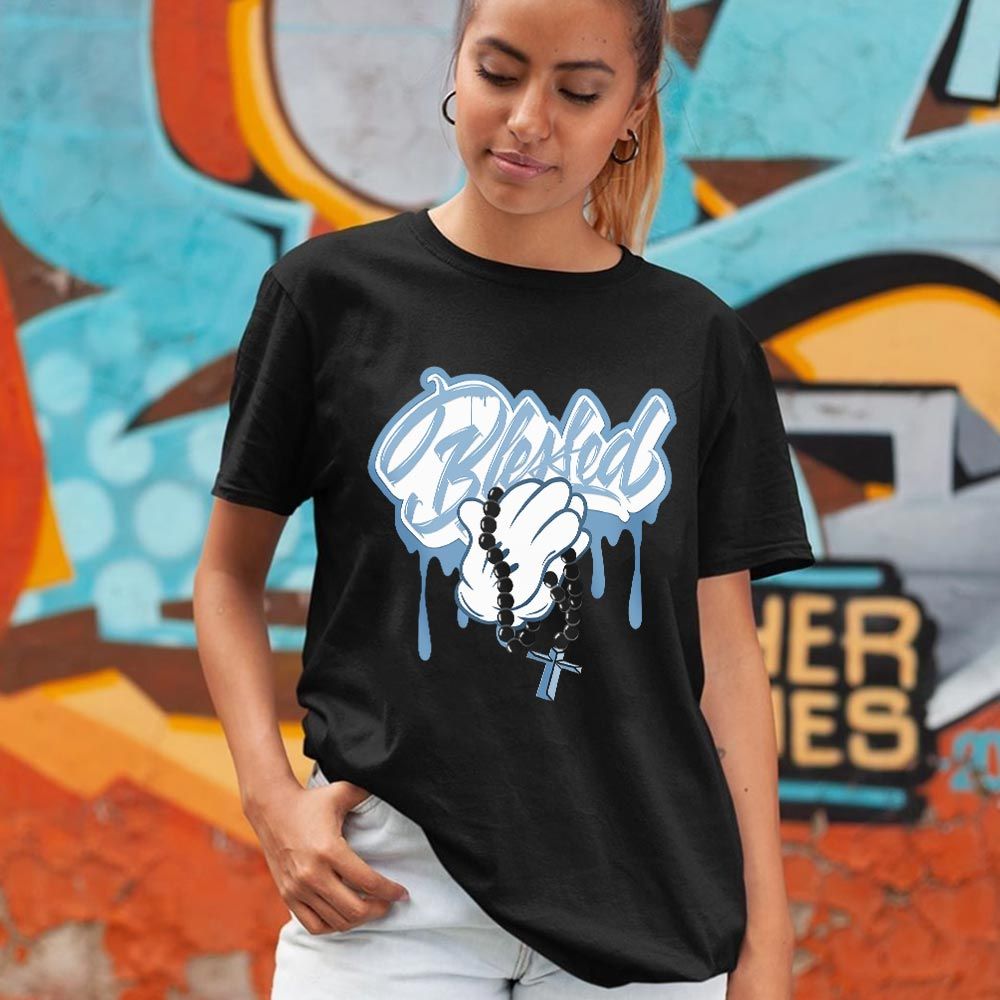 Blessed Drip Sneaker Shirt Match Mid Ice Blue 1s, Jordan 1 Mid Ice Blue MKO T-Shirt Blessed Drip Sneaker Shirt Match Mid Ice Blue 1s, Jordan 1 Mid Ice Blue MKO T-Shirt