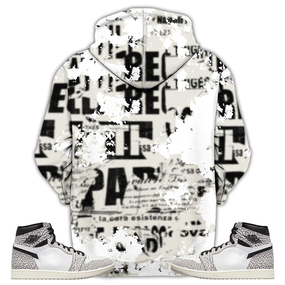 Blessed Drip Sneaker Shirt Match Og Elephant 1S, Jordan 1 White Cement Hoodie Sweatshirt Tee All Over Print MKO Shirt
