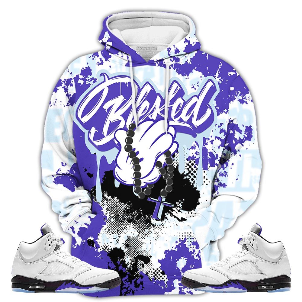 Blessed Drip Sneaker Shirt Match Retro Concord 5S, Jordan 5 Retro Concord Hoodie Sweatshirt Tee All Over Print MKO Shirt Blessed Drip Sneaker Shirt Match Retro Concord 5S, Jordan 5 Retro Concord Hoodie Sweatshirt Tee All Over Print MKO Shirt