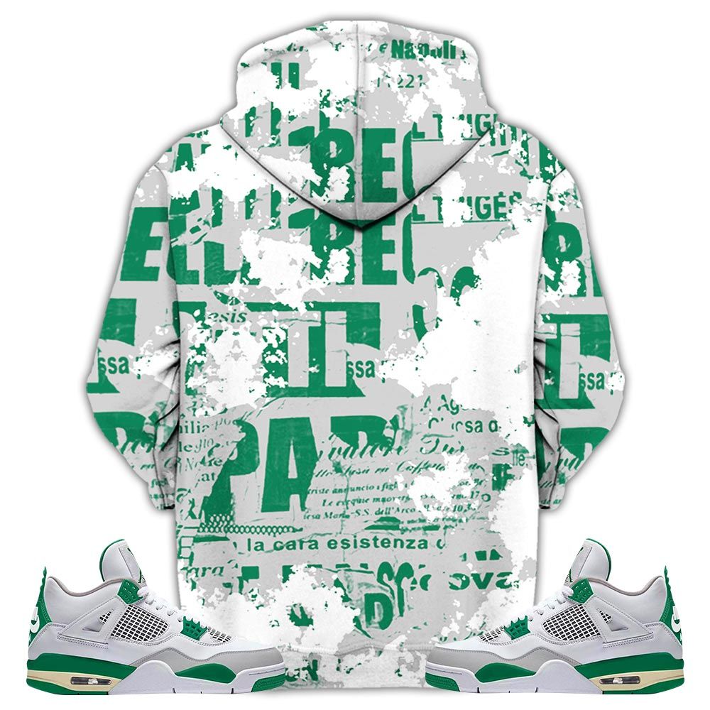 Blessed Drip Sneaker Shirt Match Retro Pine Green 4S, Jordan 4 Pine Green Hoodie Sweatshirt Tee All Over Print MKO Shirt