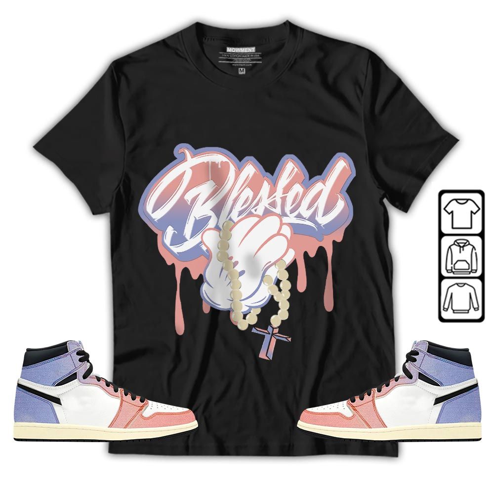 Blessed Drip Sneaker Shirt Match Retro Skyline 1s, Jordan 1 High OG Skyline MKO T-Shirt Blessed Drip Sneaker Shirt Match Retro Skyline 1s, Jordan 1 High OG Skyline MKO T-Shirt
