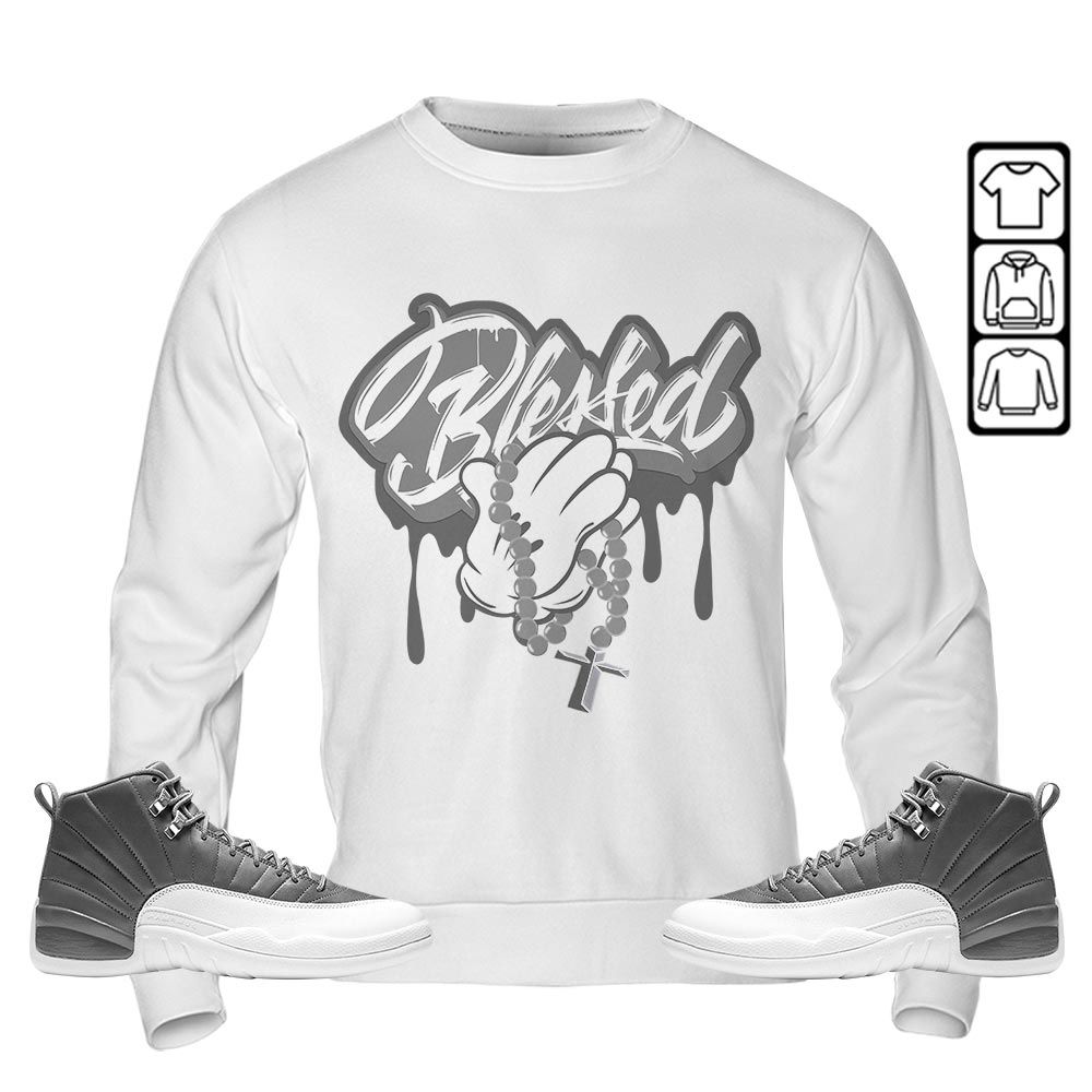 Blessed Drip Sneaker Shirt Match Retro Stealth 12s, Jordan 12 Retro Stealth MKO T-Shirt Blessed Drip Sneaker Shirt Match Retro Stealth 12s, Jordan 12 Retro Stealth MKO T-Shirt