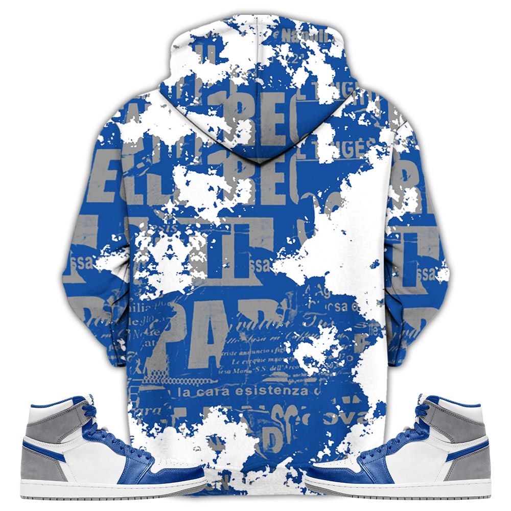 Blessed Drip Sneaker Shirt Match True Blue 1S, Jordan 1 High Og True Blue Hoodie Sweatshirt Tee All Over Print MKO Shirt