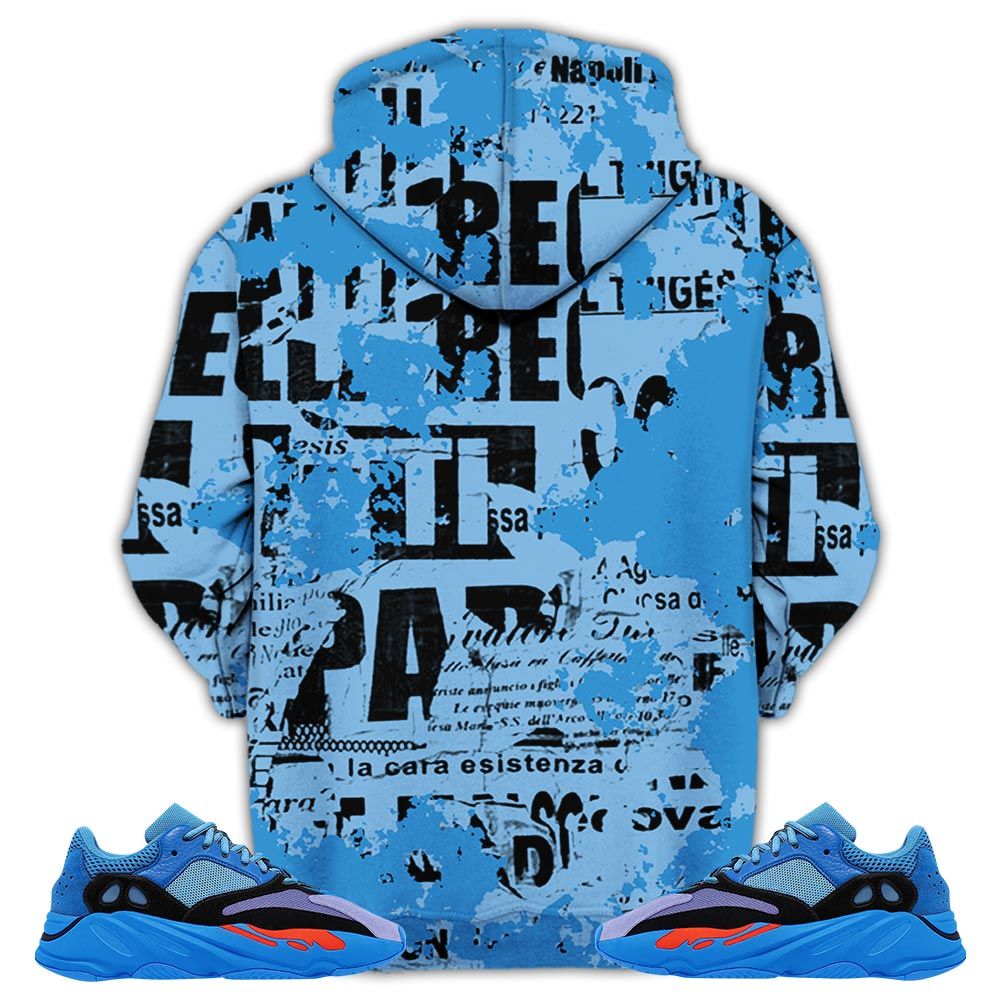 Blessed Drip Sneaker Shirt Match V1 Hi-Res Blue 700S, Yeezy 700 V1 Hi-Res Blue Hoodie Sweatshirt Tee All Over Print MKO Shirt