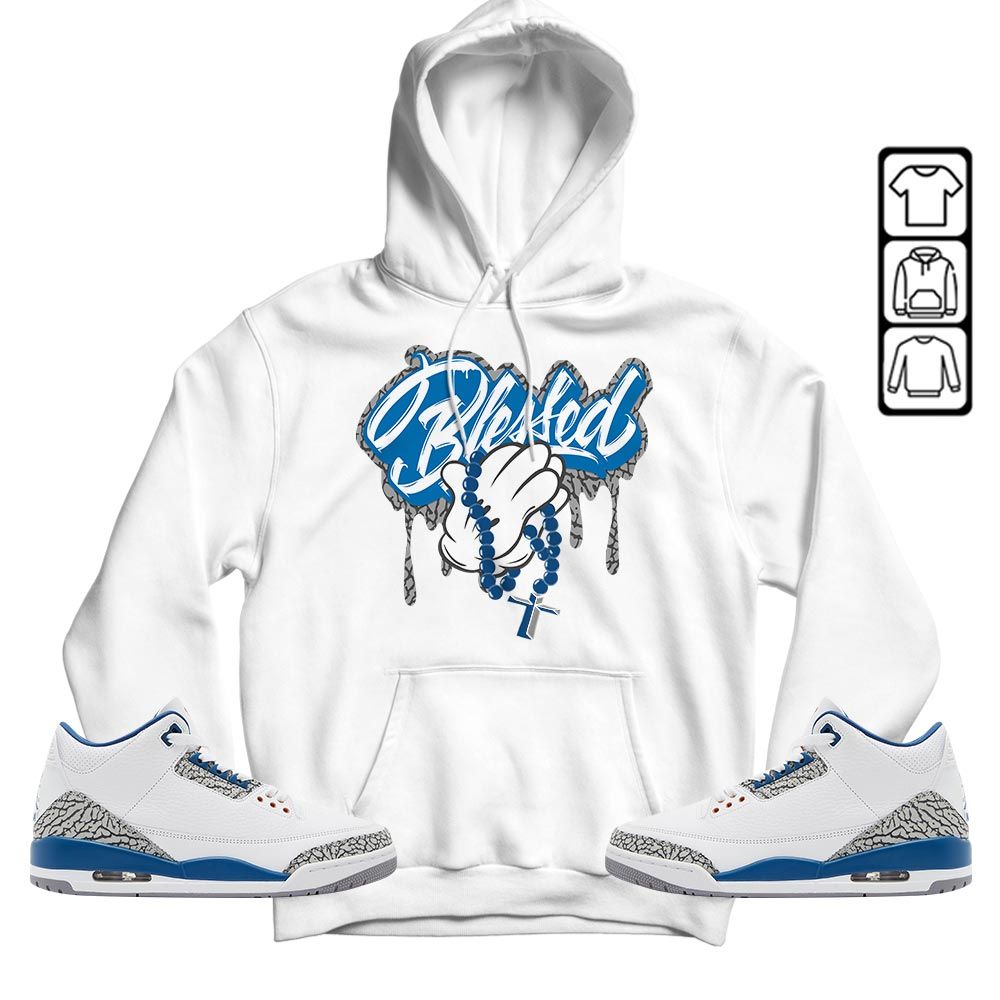 Blessed Drip Sneaker Shirt Match Wizards 3s, Jordan Retro 3 Wizards MKO T-Shirt Blessed Drip Sneaker Shirt Match Wizards 3s, Jordan Retro 3 Wizards MKO T-Shirt
