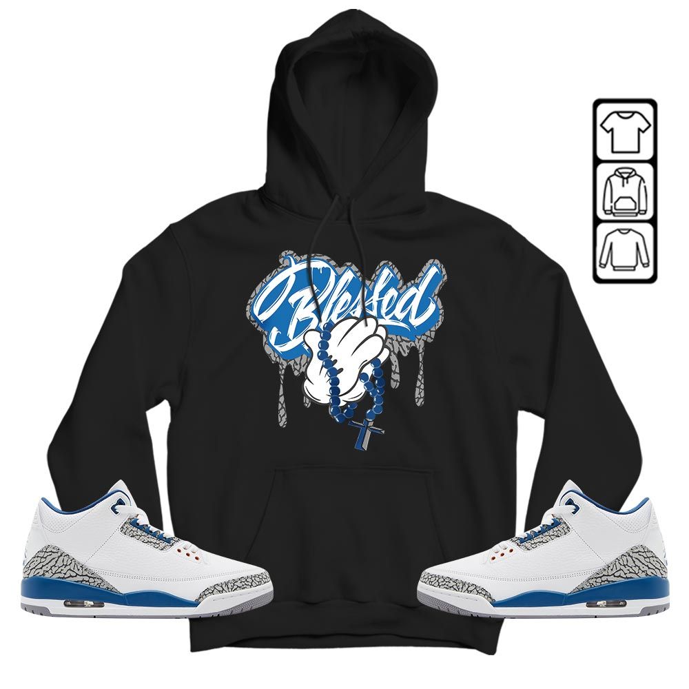 Blessed Drip Sneaker Shirt Match Wizards 3s, Jordan Retro 3 Wizards MKO T-Shirt Blessed Drip Sneaker Shirt Match Wizards 3s, Jordan Retro 3 Wizards MKO T-Shirt