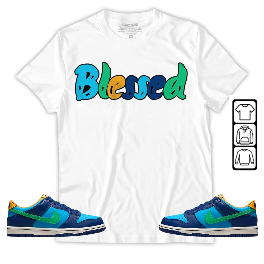 Blessed Sneaker Shirt Match Dunk Low GS Kyrie, Dunk Low GS Electric Algae MKO T-Shirt