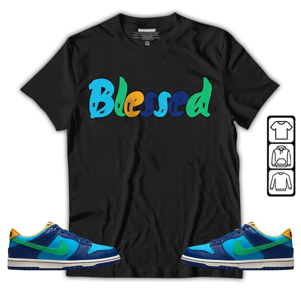 Blessed Sneaker Shirt Match Dunk Low GS Kyrie, Dunk Low GS Electric Algae MKO T-Shirt Blessed Sneaker Shirt Match Dunk Low GS Kyrie, Dunk Low GS Electric Algae MKO T-Shirt
