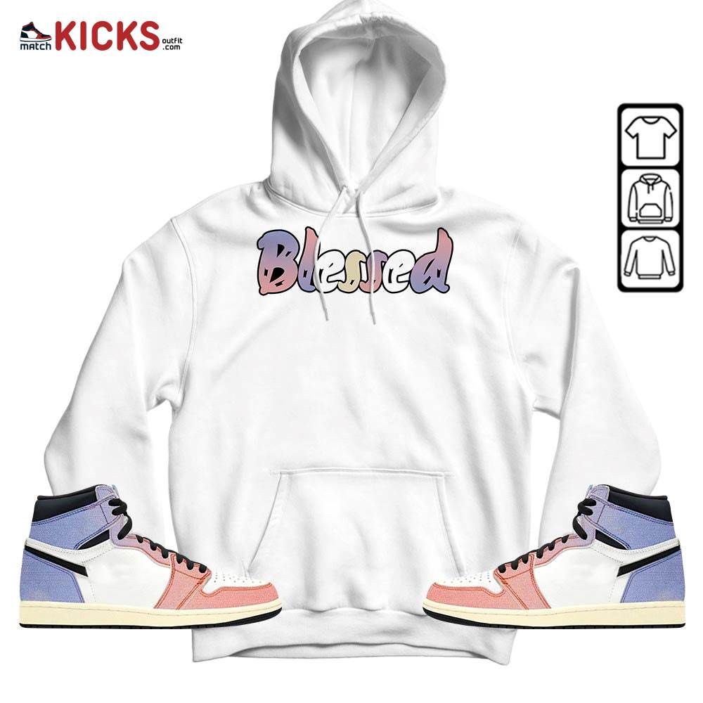 blessed Sneaker Shirt Match Retro Skyline 1s, Jordan 1 High OG Skyline MKO T-Shirt blessed Sneaker Shirt Match Retro Skyline 1s, Jordan 1 High OG Skyline MKO T-Shirt