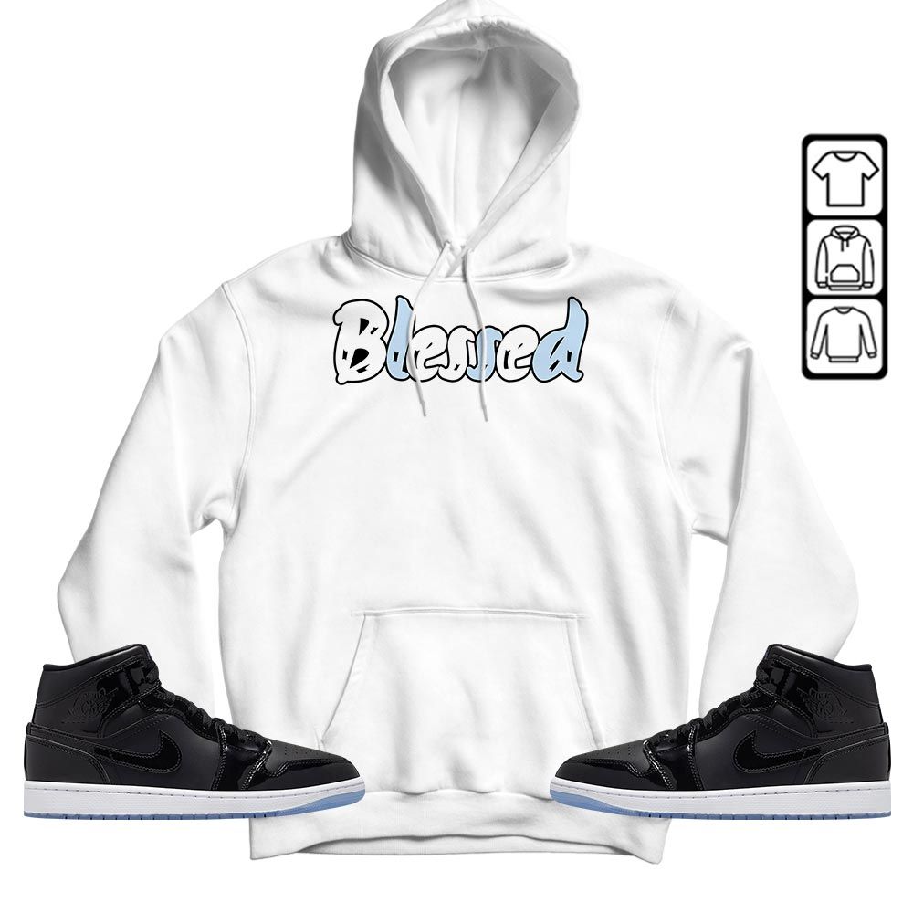Blessed Sneaker Shirt Match Space Jam 1s, Jordan 1 Mid Space Jam MKO T-Shirt