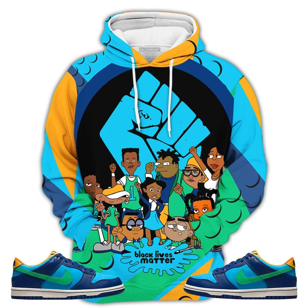 Blm Melanin 90S Sneaker Shirt Match Dunk Low Gs Kyrie, Dunk Low Gs Electric Algae Hoodie Sweatshirt Tee All Over Print MKO Shirt