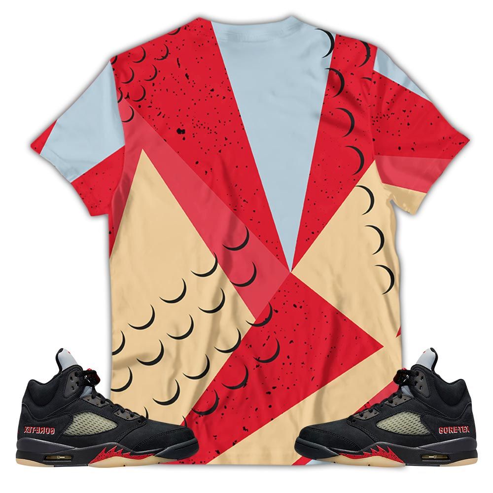 Blm Melanin 90S Sneaker Shirt Match Gore-Tex 5S, Jordan 5 Gore-Tex Off Noir Hoodie Sweatshirt Tee All Over Print MKO Shirt