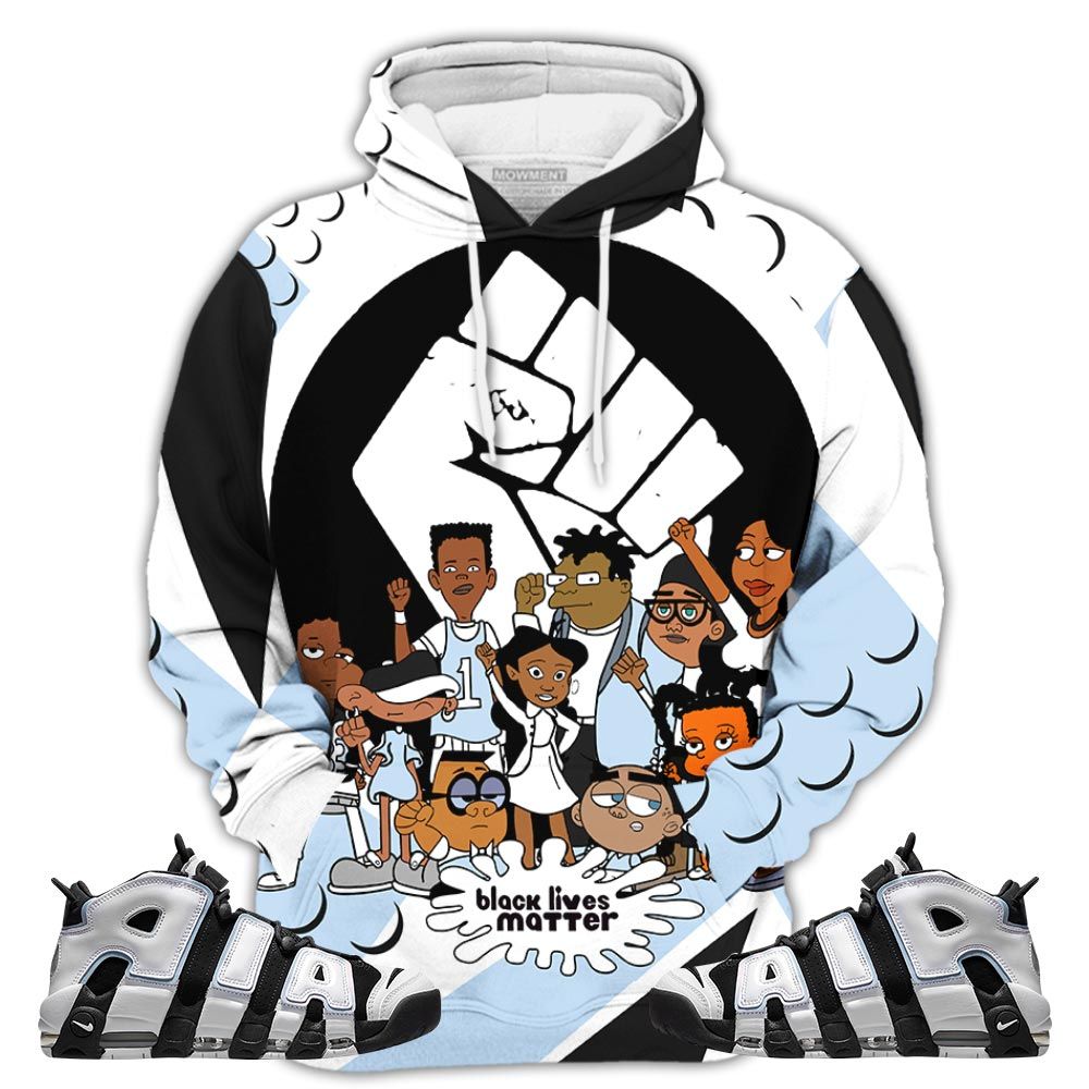 Blm Melanin 90S Sneaker Shirt Match Uptempo Cobalt Bliss, Air More Uptempo Cobalt Bliss Hoodie Sweatshirt Tee All Over Print MKO Shirt