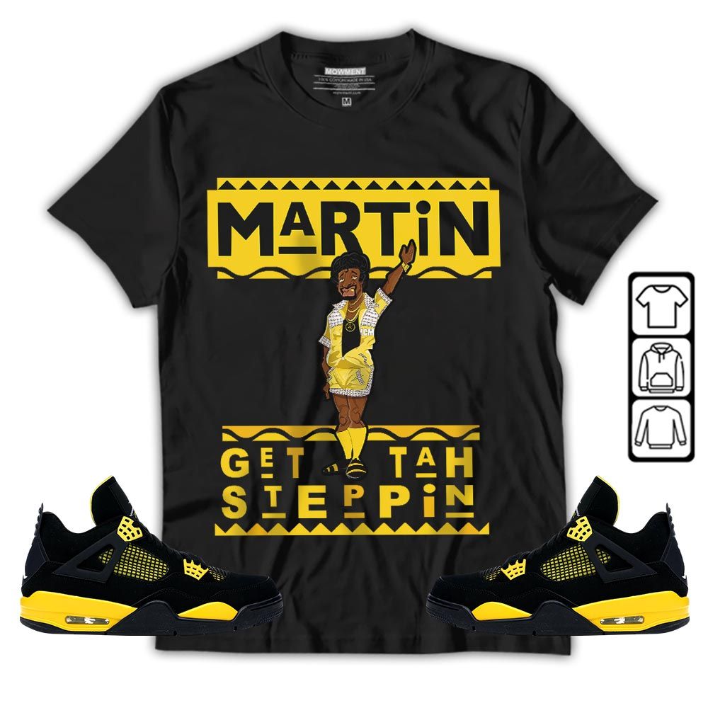 BLM Melanin Kids 90s Martin Tv Sneaker Shirt Match 2023 Thunder 4s, Jordan Retro 4 Thunder MKO T-Shirt BLM Melanin Kids 90s Martin Tv Sneaker Shirt Match 2023 Thunder 4s, Jordan Retro 4 Thunder MKO T-Shirt