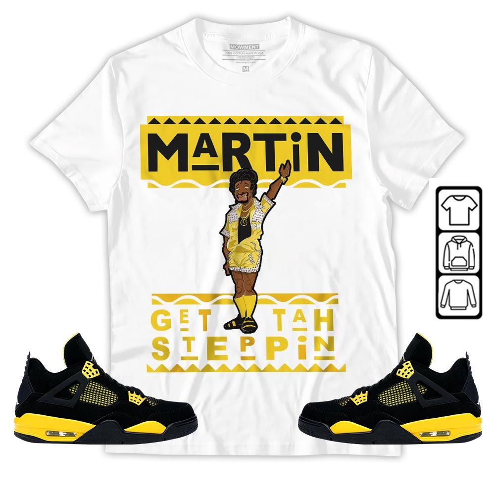 BLM Melanin Kids 90s Martin Tv Sneaker Shirt Match 2023 Thunder 4s, Jordan Retro 4 Thunder MKO T-Shirt BLM Melanin Kids 90s Martin Tv Sneaker Shirt Match 2023 Thunder 4s, Jordan Retro 4 Thunder MKO T-Shirt