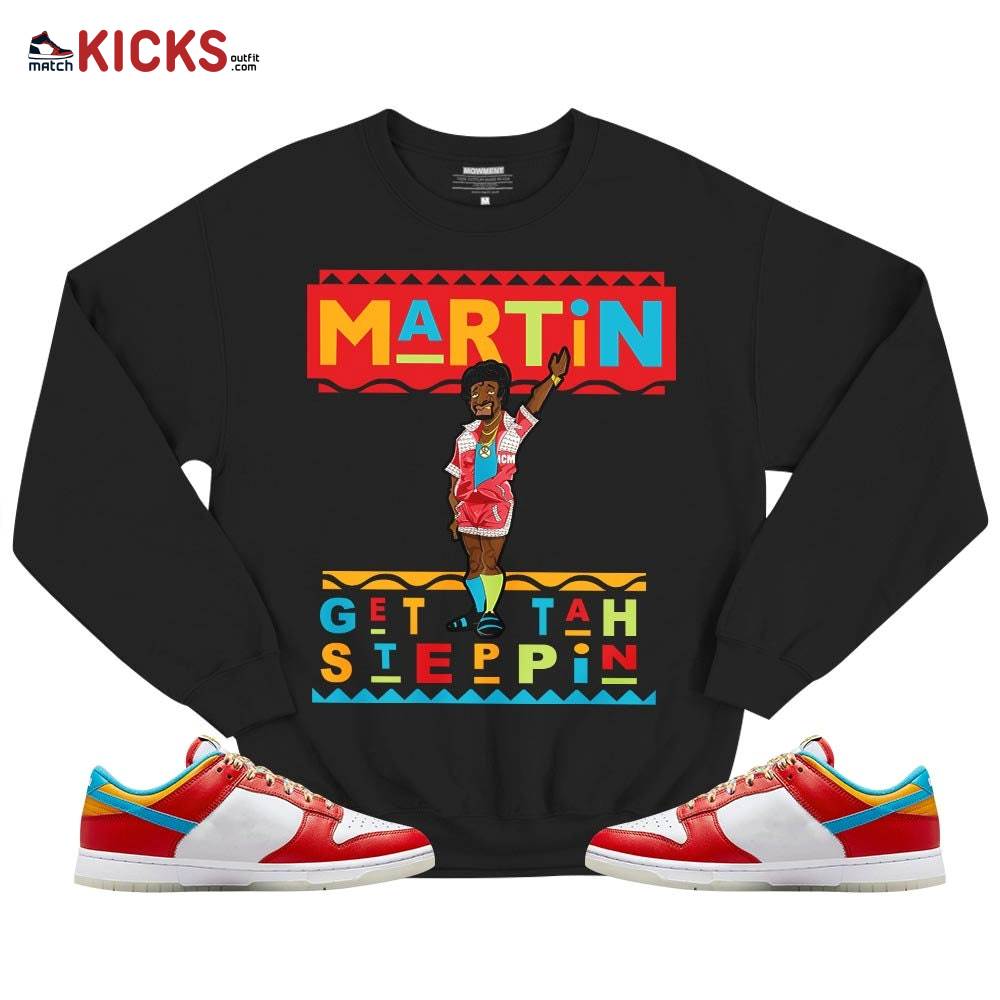 BLM Melanin Kids 90s Martin Tv Sneaker Shirt Match Fruity Pebbles Dunk Low, Dunk Low Fruity Pebbles MKO T-Shirt BLM Melanin Kids 90s Martin Tv Sneaker Shirt Match Fruity Pebbles Dunk Low, Dunk Low Fruity Pebbles MKO T-Shirt