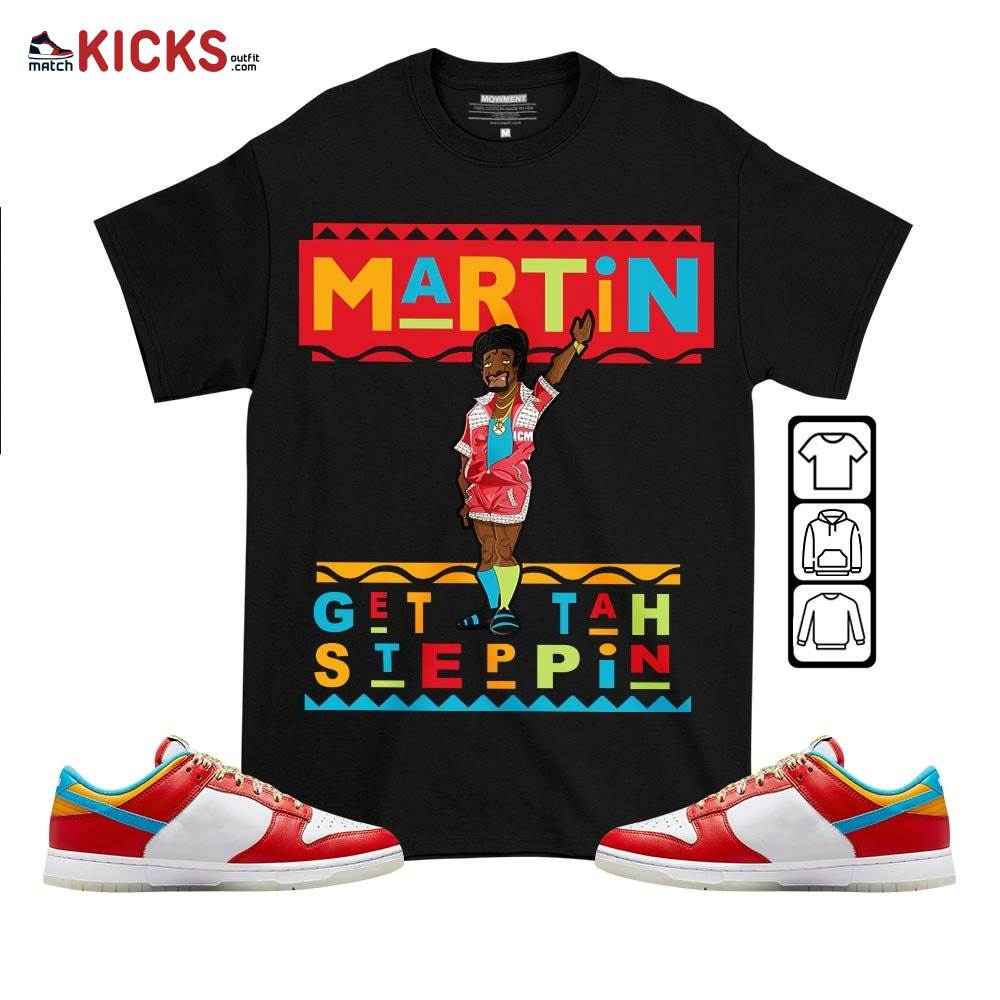 BLM Melanin Kids 90s Martin Tv Sneaker Shirt Match Fruity Pebbles Dunk Low, Dunk Low Fruity Pebbles MKO T-Shirt BLM Melanin Kids 90s Martin Tv Sneaker Shirt Match Fruity Pebbles Dunk Low, Dunk Low Fruity Pebbles MKO T-Shirt