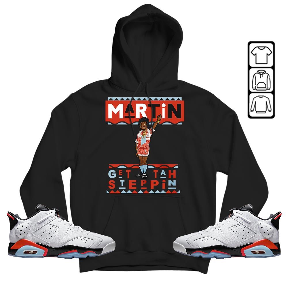 BLM Melanin Kids 90s Martin Tv Sneaker Shirt Match Golf White Infrared 6s, Jordan 6 Low Infrared MKO T-Shirt BLM Melanin Kids 90s Martin Tv Sneaker Shirt Match Golf White Infrared 6s, Jordan 6 Low Infrared MKO T-Shirt