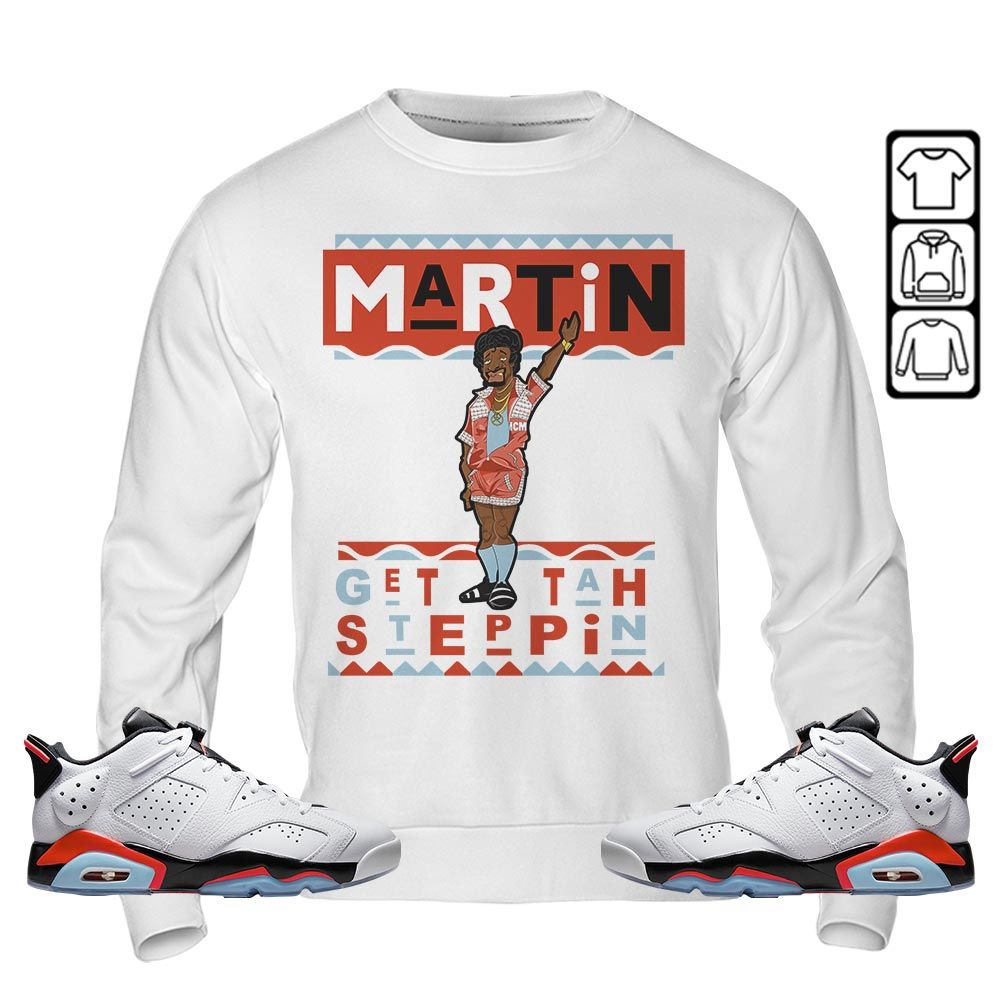BLM Melanin Kids 90s Martin Tv Sneaker Shirt Match Golf White Infrared 6s, Jordan 6 Low Infrared MKO T-Shirt BLM Melanin Kids 90s Martin Tv Sneaker Shirt Match Golf White Infrared 6s, Jordan 6 Low Infrared MKO T-Shirt