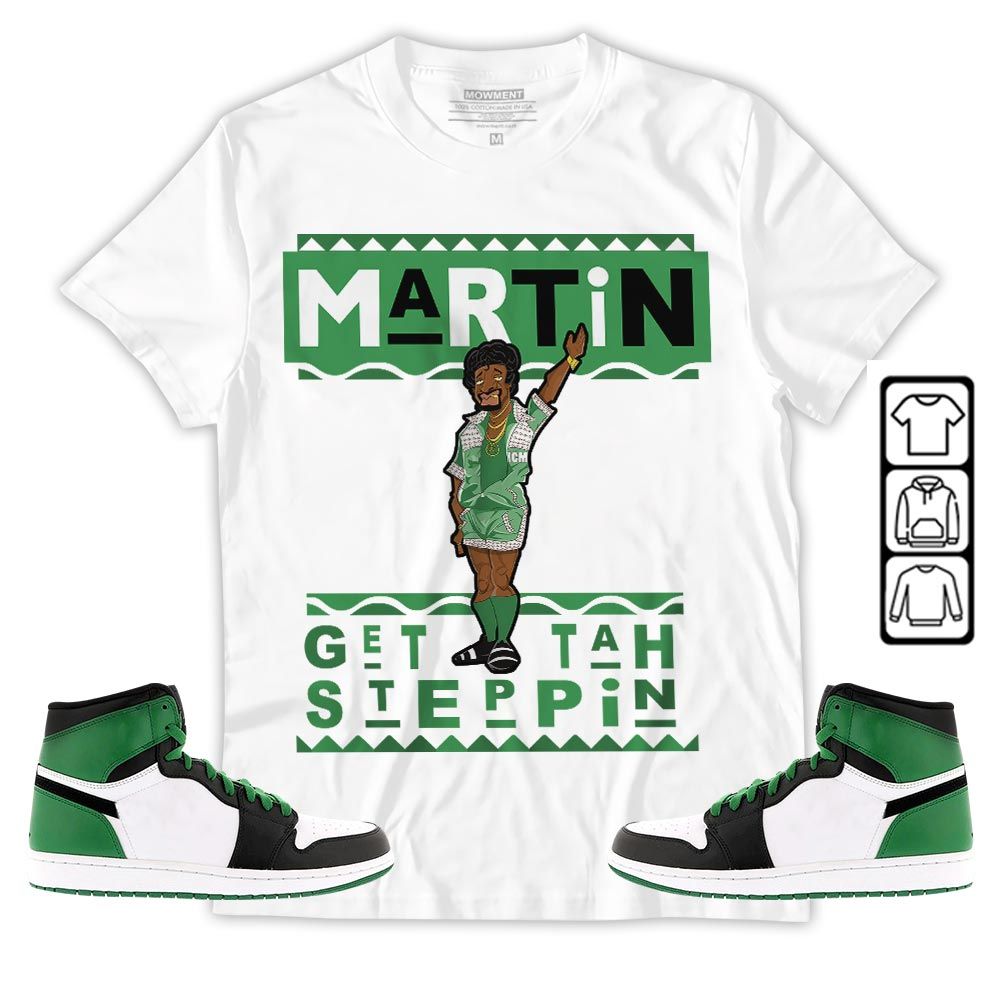 BLM Melanin Kids 90s Martin Tv Sneaker Shirt Match Lucky Green 1s, Jordan 1 Lucky Green MKO T-Shirt BLM Melanin Kids 90s Martin Tv Sneaker Shirt Match Lucky Green 1s, Jordan 1 Lucky Green MKO T-Shirt
