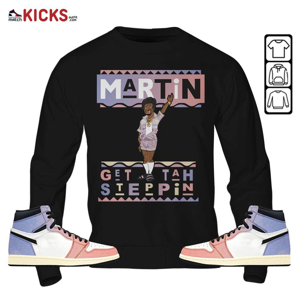 BLM Melanin Kids 90s Martin Tv Sneaker Shirt Match Retro Skyline 1s, Jordan 1 High OG Skyline MKO Sweatshirt BLM Melanin Kids 90s Martin Tv Sneaker Shirt Match Retro Skyline 1s, Jordan 1 High OG Skyline MKO Sweatshirt