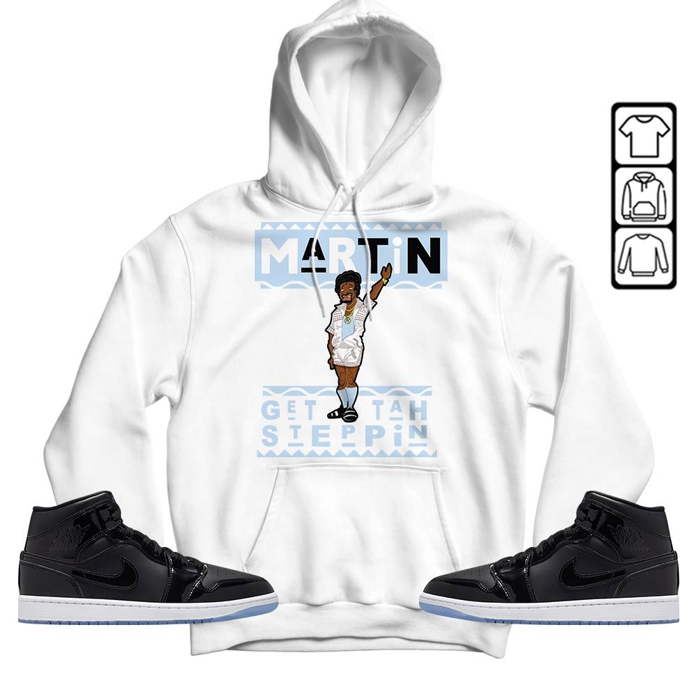 BLM Melanin Kids 90s Martin Tv Sneaker Shirt Match Space Jam 1s, Jordan 1 Mid Space Jam MKO T-Shirt