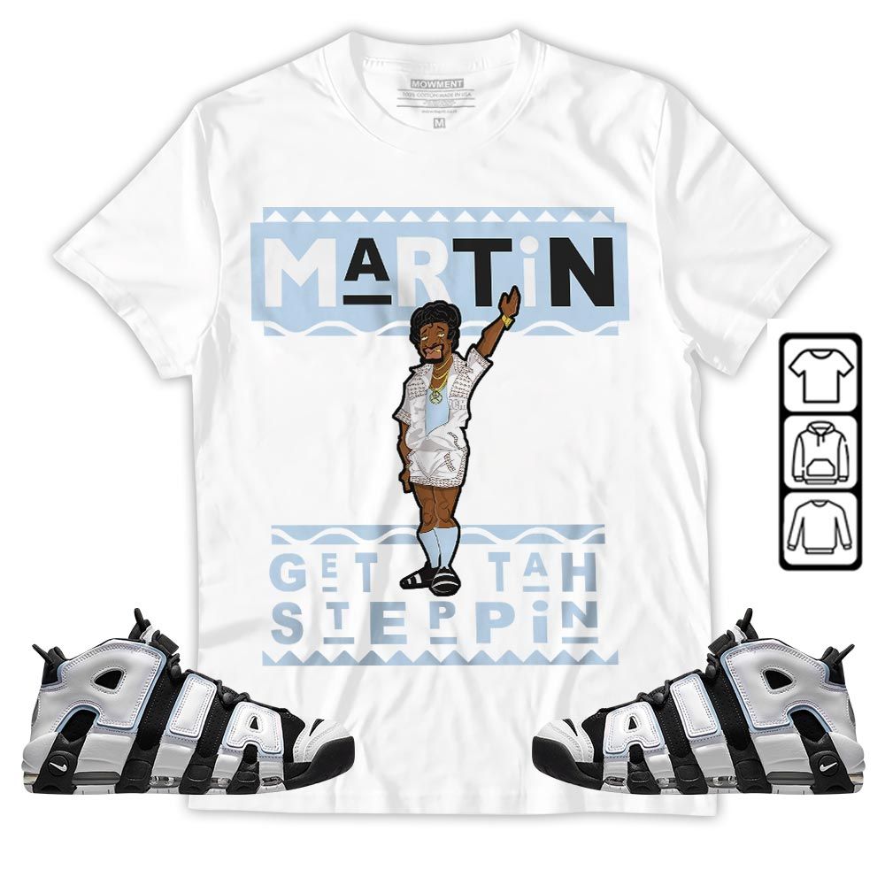 BLM Melanin Kids 90s Martin Tv Sneaker Shirt Match Uptempo Cobalt Bliss, Air More Uptempo Cobalt Bliss MKO T-Shirt