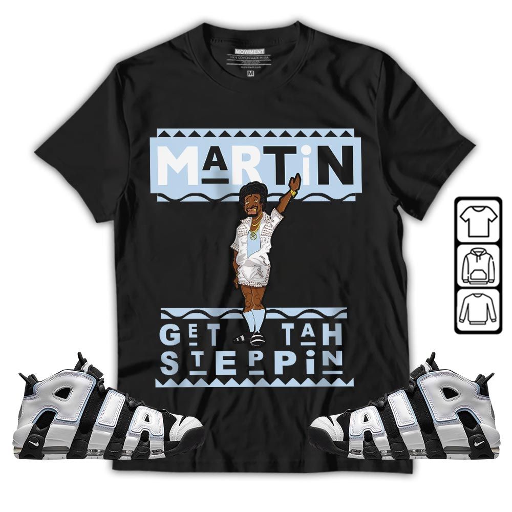 BLM Melanin Kids 90s Martin Tv Sneaker Shirt Match Uptempo Cobalt Bliss, Air More Uptempo Cobalt Bliss MKO T-Shirt