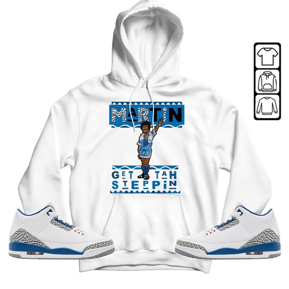 BLM Melanin Kids 90s Martin Tv Sneaker Shirt Match Wizards 3s, Jordan Retro 3 Wizards MKO T-Shirt