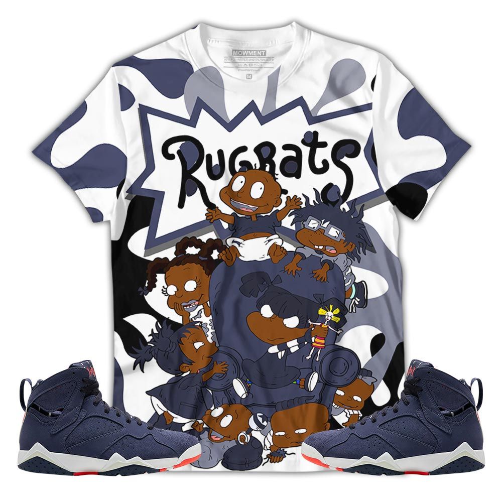 Blm Rugrats Sneaker Shirt Match 7 Neutral Indigo, Jordan 7 Quai 54 Hoodie Sweatshirt Tee All Over Print MKO Shirt Blm Rugrats Sneaker Shirt Match 7 Neutral Indigo, Jordan 7 Quai 54 Hoodie Sweatshirt Tee All Over Print MKO Shirt