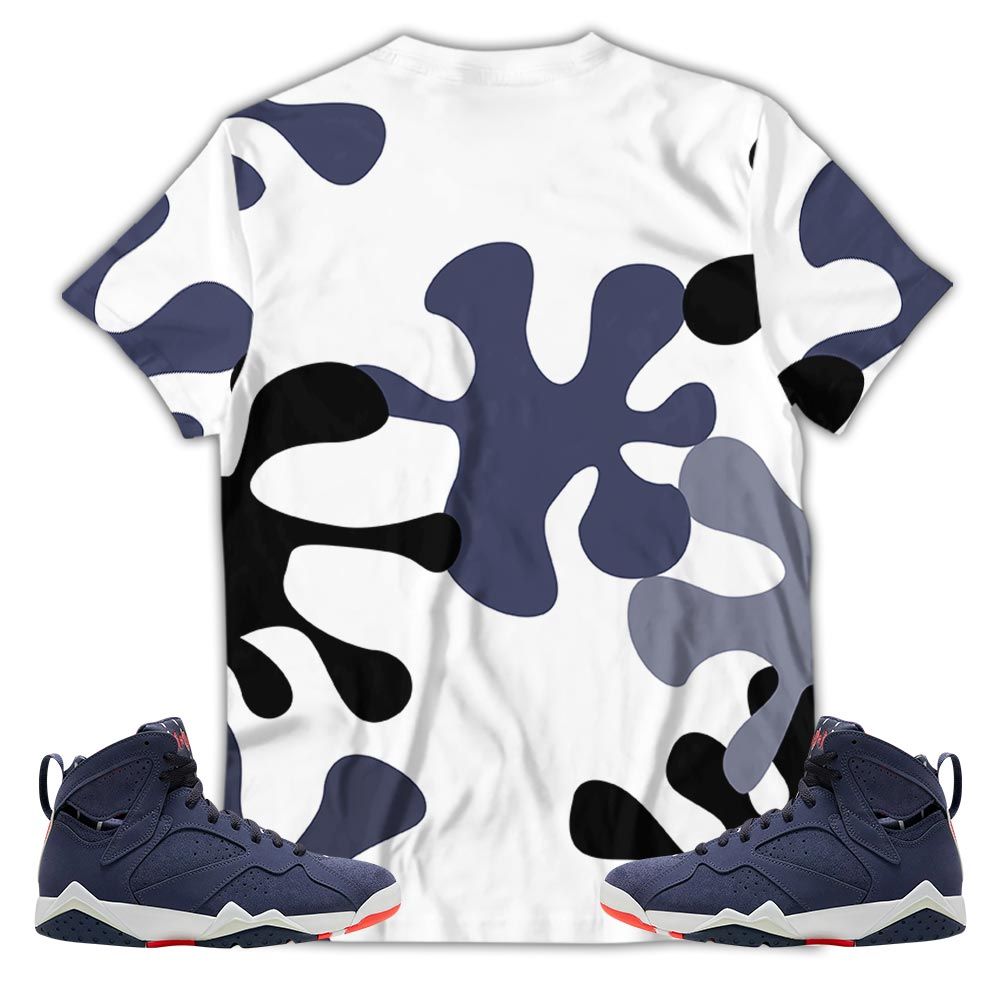 Blm Rugrats Sneaker Shirt Match 7 Neutral Indigo, Jordan 7 Quai 54 Hoodie Sweatshirt Tee All Over Print MKO Shirt