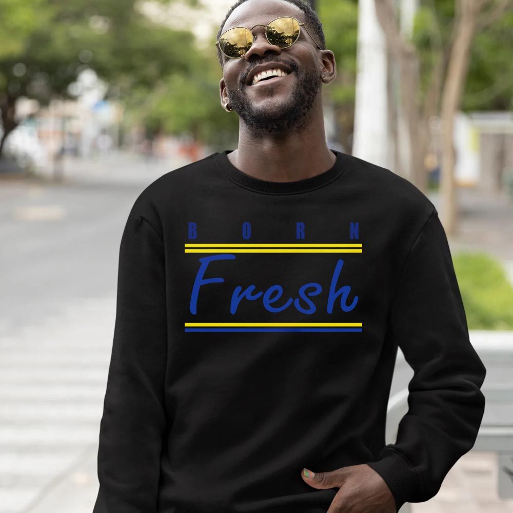 Born Fresh Heads Basketball Sneaker Shirt Match 2023 Blue Laney 14s, Jordan 14 Laney MKO T-Shirt Born Fresh Heads Basketball Sneaker Shirt Match 2023 Blue Laney 14s, Jordan 14 Laney MKO T-Shirt
