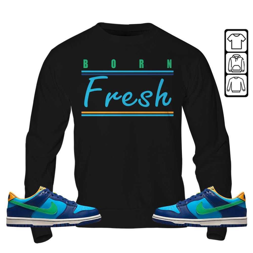 Born Fresh Heads Basketball Sneaker Shirt Match Dunk Low GS Kyrie, Dunk Low GS Electric Algae MKO T-Shirt Born Fresh Heads Basketball Sneaker Shirt Match Dunk Low GS Kyrie, Dunk Low GS Electric Algae MKO T-Shirt