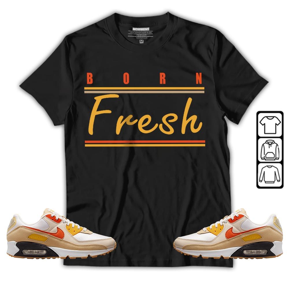 Born Fresh Heads Basketball Sneaker Shirt Match Max 90 Barometer, Air Max 90 Air Pressure MKO T-Shirt