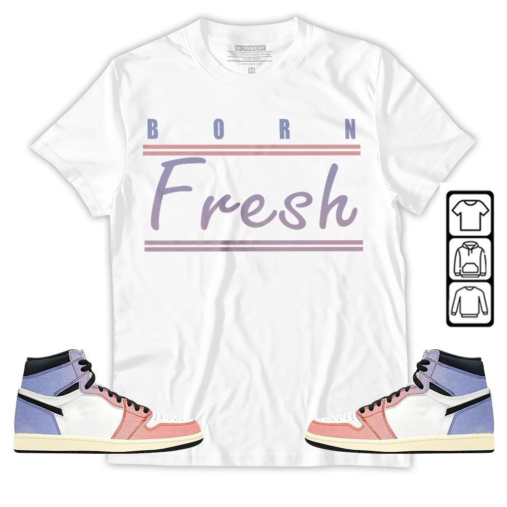 Born Fresh Heads Basketball Sneaker Shirt Match Retro Skyline 1s, Jordan 1 High OG Skyline MKO T-Shirt Born Fresh Heads Basketball Sneaker Shirt Match Retro Skyline 1s, Jordan 1 High OG Skyline MKO T-Shirt