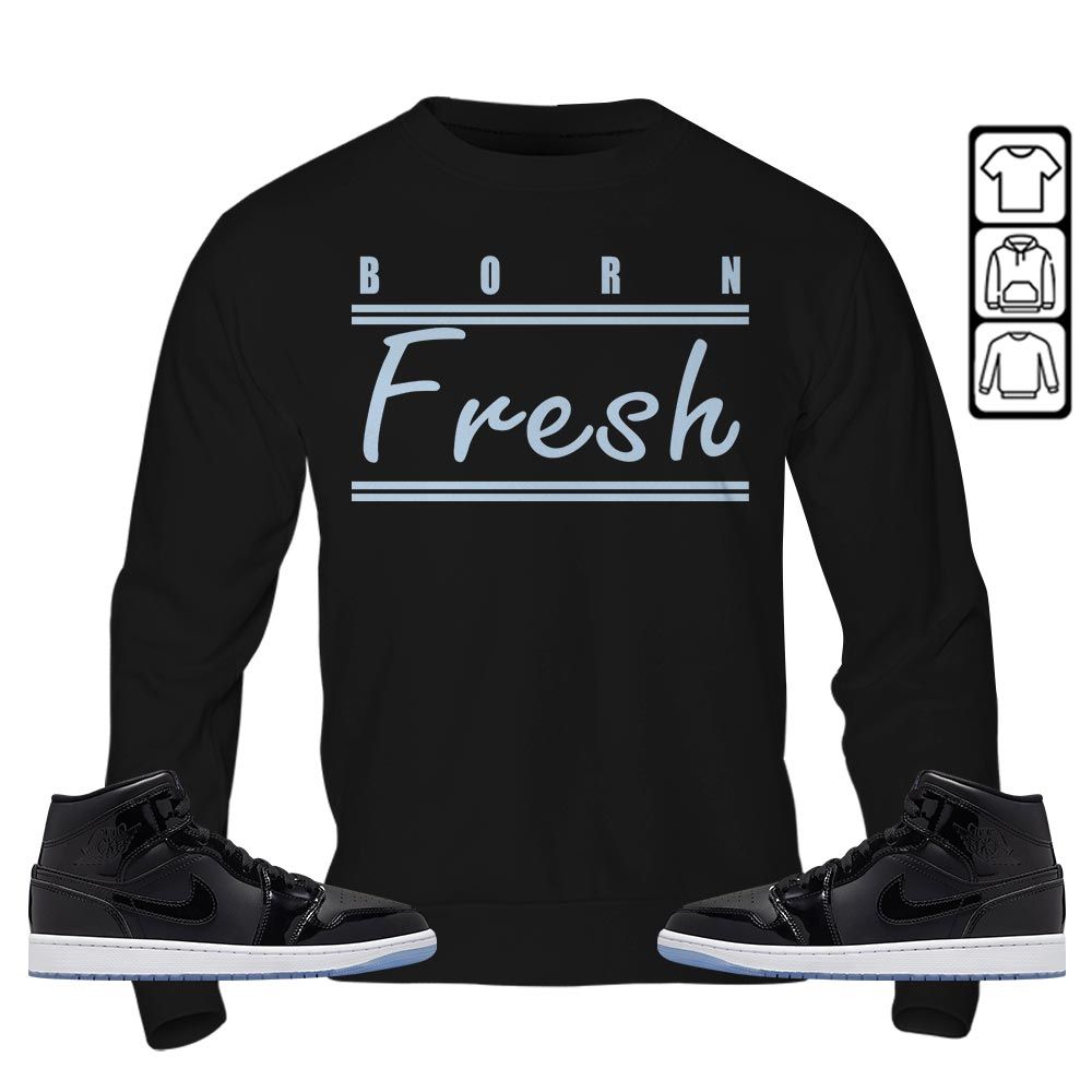 Born Fresh Heads Basketball Sneaker Shirt Match Space Jam 1s, Jordan 1 Mid Space Jam MKO T-Shirt Born Fresh Heads Basketball Sneaker Shirt Match Space Jam 1s, Jordan 1 Mid Space Jam MKO T-Shirt