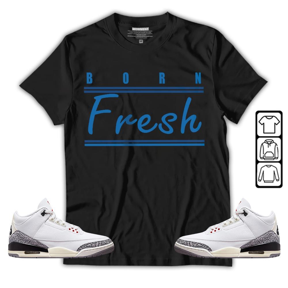 Born Fresh Heads Basketball Sneaker Shirt Match Wizards 3s, Jordan Retro 3 Wizards MKO T-Shirt