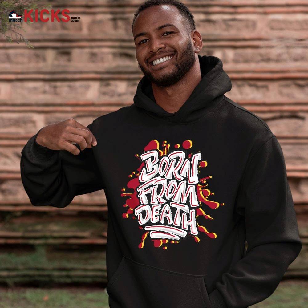 Born From Death Drip Sneaker Shirt Match Cardinal 7s, Jordan 7 Retro Cardinal MKO T-Shirt Born From Death Drip Sneaker Shirt Match Cardinal 7s, Jordan 7 Retro Cardinal MKO T-Shirt