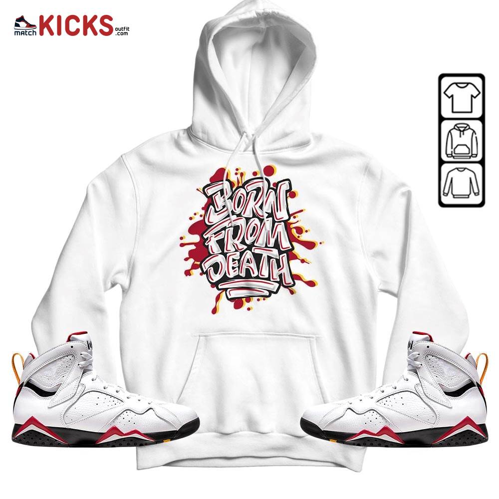 Born From Death Drip Sneaker Shirt Match Cardinal 7s, Jordan 7 Retro Cardinal MKO T-Shirt Born From Death Drip Sneaker Shirt Match Cardinal 7s, Jordan 7 Retro Cardinal MKO T-Shirt