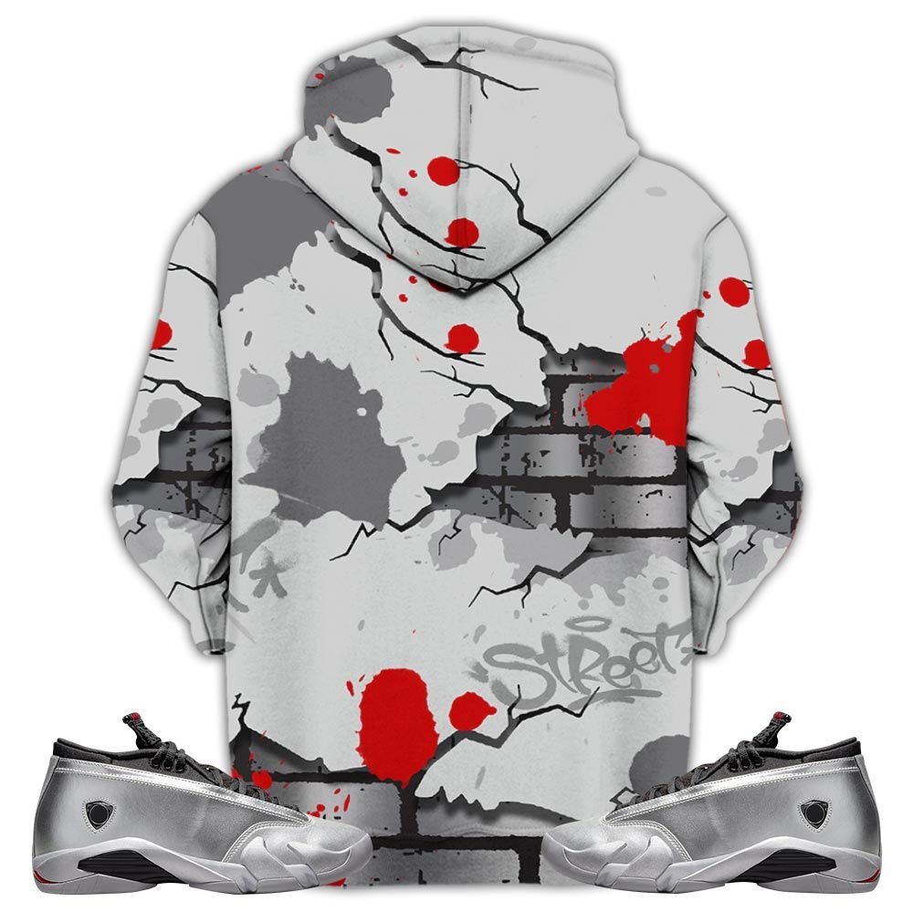 Boyz N The Hood Sneaker Shirt Match 14 Low Metallic Silver, Jordan 14 Metallic Silver Hoodie Sweatshirt Tee All Over Print MKO Shirt