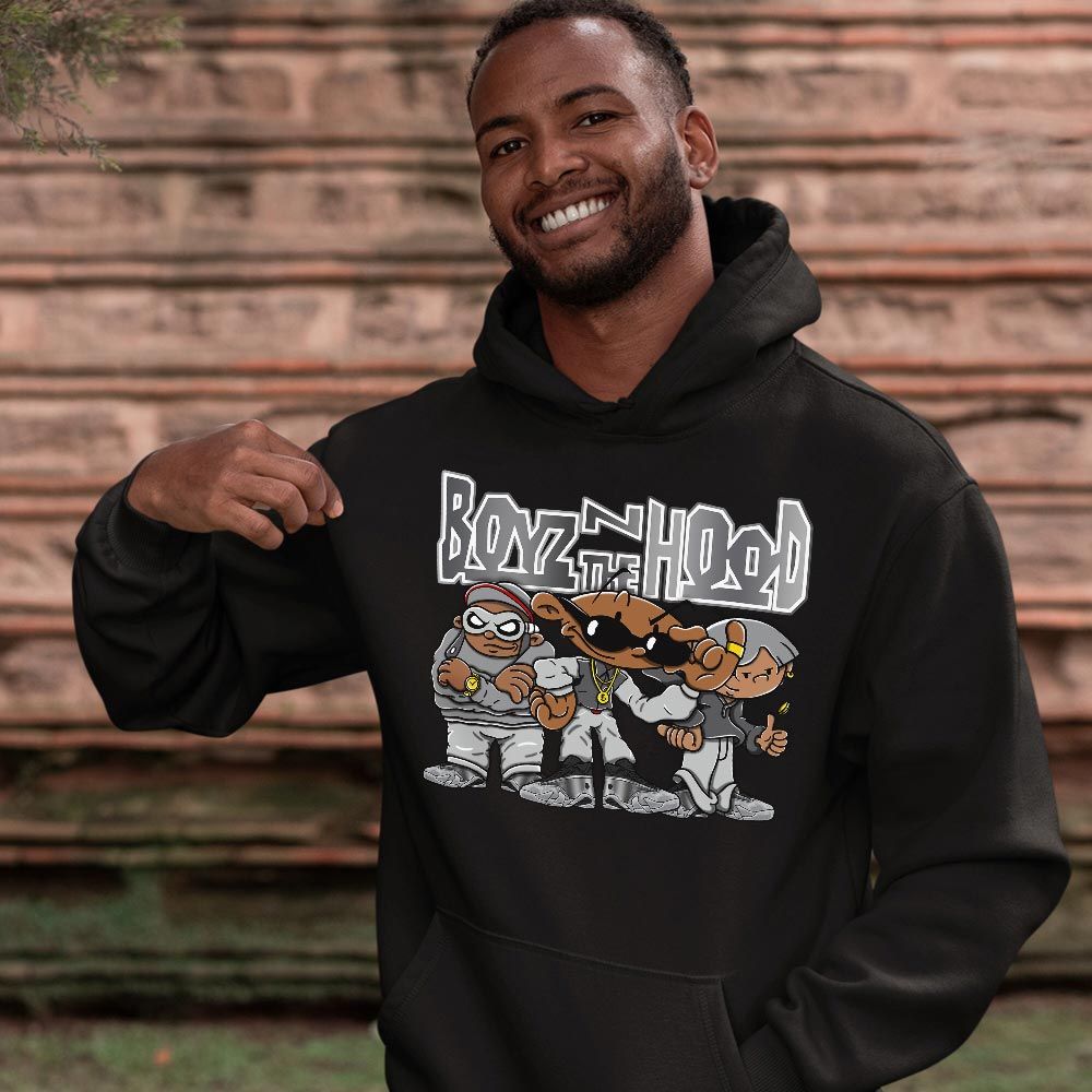 Boyz N The Hood Sneaker Shirt Match 14 Low Metallic Silver, Jordan 14 Metallic Silver MKO T-Shirt Boyz N The Hood Sneaker Shirt Match 14 Low Metallic Silver, Jordan 14 Metallic Silver MKO T-Shirt