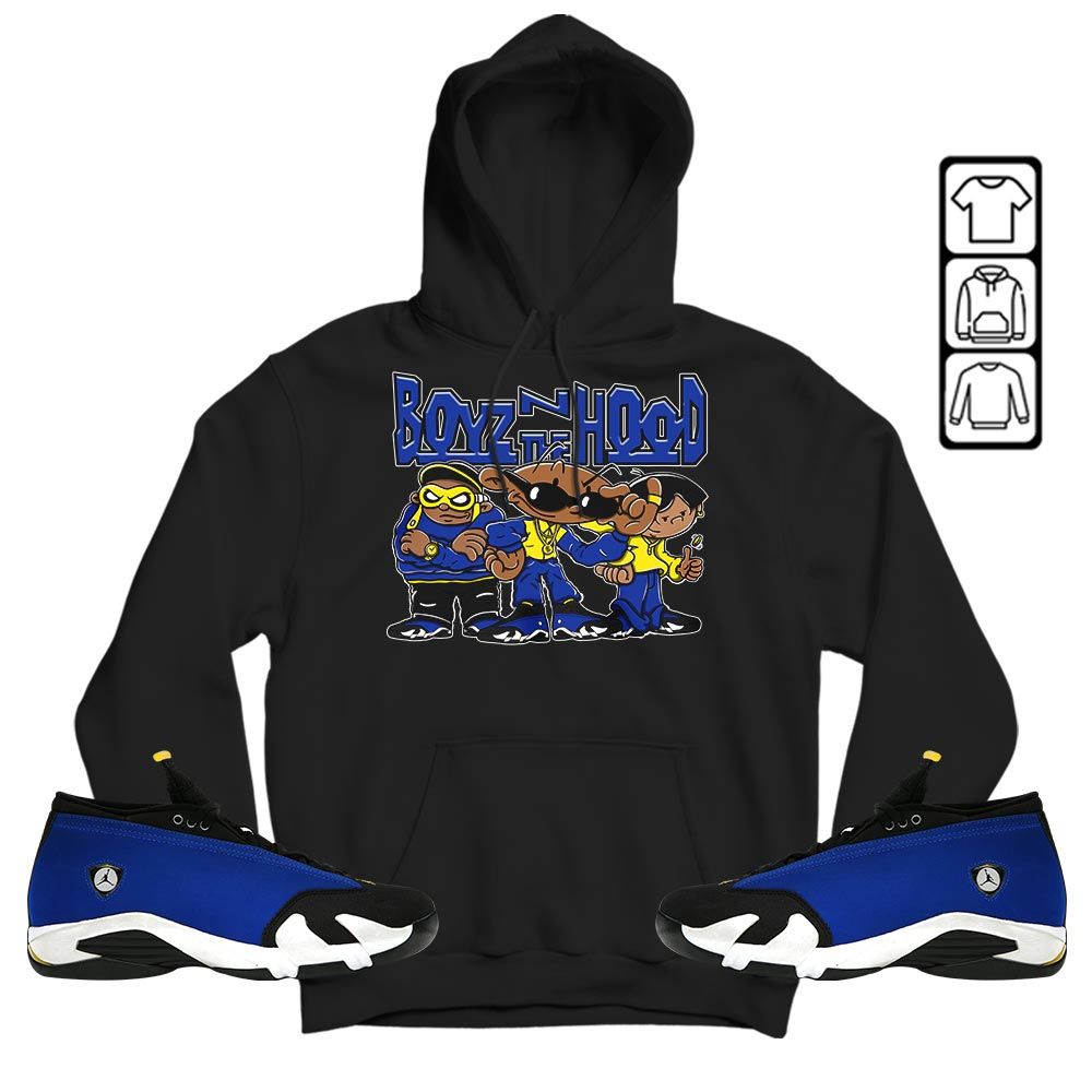 Boyz N The Hood Sneaker Shirt Match 2023 Blue Laney 14s, Jordan 14 Laney MKO T-Shirt Boyz N The Hood Sneaker Shirt Match 2023 Blue Laney 14s, Jordan 14 Laney MKO T-Shirt