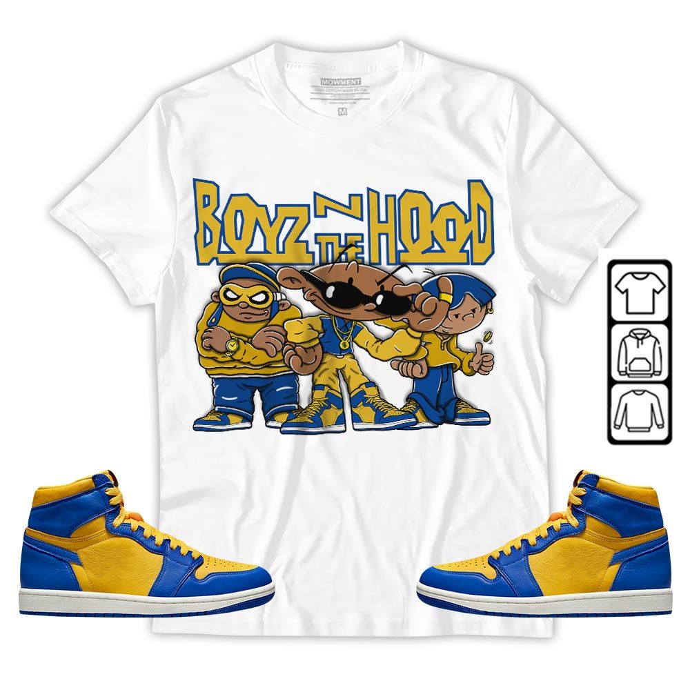 Boyz N The Hood Sneaker Shirt Match 2023 Laney 1s, Jordan 1 Retro High Laney MKO T-Shirt